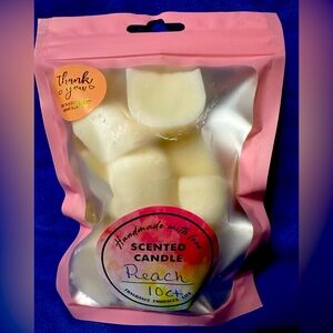Peach Hand poured Soy wax melts pack of 10